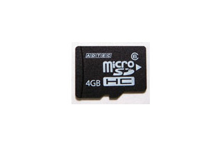 アドテック、完全防水仕様のClass6対応microSDHCカード4GBモデル 画像