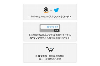 アマゾン、Twitterとの連動機能「Amazonソーシャルカート」開始……タグは「＃アマゾンポチ」 画像
