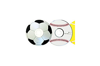 リコー、野球やサッカーなどのボールをかたどった数量限定DVD+RWディスク 画像