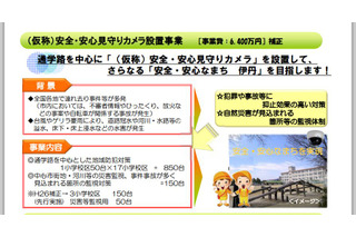 兵庫県伊丹市、「安全・安心見守りカメラ設置事業」として防犯カメラ1,000台体制へ 画像