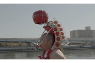 カゴメと明和電機、「ウェアラブルトマト」の完成を発表……東京マラソンで実装実験 画像