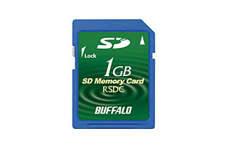 バッファロー、1GバイトのSDメモリーカードを受注生産 画像