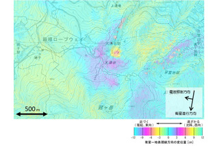 箱根山の火山性地震、回数増える……大涌谷で隆起を観測 画像