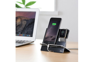 Apple WatchとiPhoneを一緒に充電できる充電スタンド 画像