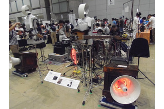 【Maker Faire Tokyo】ユニークなミュージック演奏ロボットバンドのデモ 画像