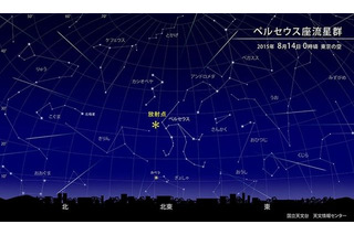 ペルセウス座流星群、8月12～14日が観測チャンス 画像