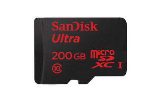 世界初の200GB microSDカードを発売……サンディスク 画像