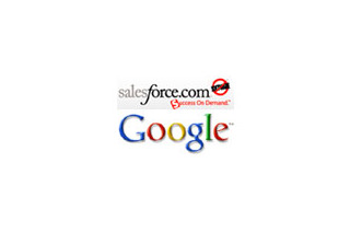 Salesforce.com、米Googleとの提携発表会の様子をウェブキャストで公開 画像