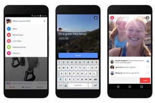 Facebookのライブ動画配信、Android端末からも利用可能に 画像