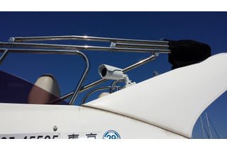 海での利用を想定したボート専用防犯カメラシステム 画像
