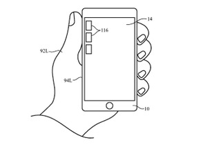 未来のiPhoneは、利き腕の認識＆片手操作のためにアプリ位置を調整してくれる!?  Appleが特許取得 画像