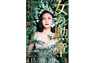 松嶋菜々子、シースルーのドレスが美しいポスター公開！『山崎豊子ドラマスペシャル 女の勲章』 画像