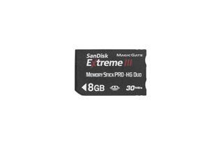 サンディスク、転送速度30MB/secの4GB/8GBメモリースティックPRO-HG Duo 画像