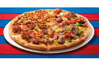 チキンとポークがハーフ＆ハーフ！「クワトロ・トリブタッグ」がドミノ・ピザから 画像