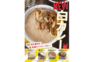 吉野家、見た目に反してスパイシーな「白カレー」を期間限定販売 画像