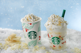 スタバからホワイトクリスマスをイメージしたフラペチーノが登場 画像