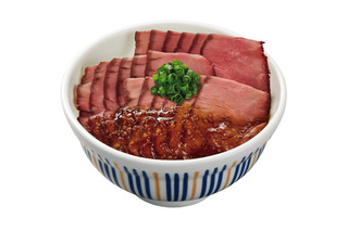 なか卯、「ローストビーフ丼」発売！肉2倍の“豪快盛”も新登場 画像