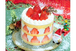 豊洲パーラーから奈良県産イチゴ「古都華」21粒を使用した贅沢なクリスマスケーキ登場 画像