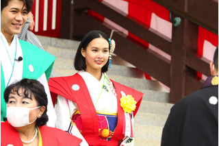 白河れい、成田山新勝寺の豆まき式に登場！「子供の頃は父（元貴乃花）が鬼役」と思い出も 画像