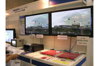 [Interop Tokyo] “IP”を感じさせない高画質。非圧縮HDTVの双方向通信実験 画像