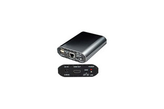 PCの映像と音声信号をUSB/LAN/ネットワークからHDMI信号に変換可能なコンバータ 画像