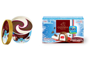 キリとゴディバがコラボ！新商品カップアイス＆ひと口アイス発売 画像