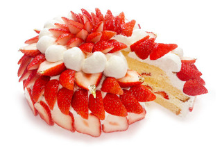 カフェコムサ、岐阜産いちご「華がかり」のショートケーキを2日間限定販売 画像