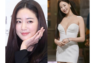 胸元ぱっくり大胆ドレスで登場から衝撃…“19禁演技”など4年ぶりのミス・コリア出身女優の「変身」に賛否 画像