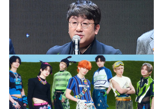 “BTSの父”パン議長、ダイエット成功でアイドル顔負けのビジュアル?新J-POPグループと記念SHOT【PHOTO】 画像