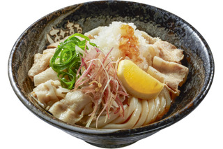 はなまるうどん、薬味のアクセントがたまらない新メニュー「3種薬味豚しゃぶうどん」が販売中！ 画像