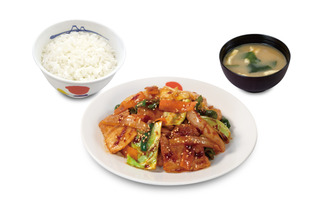 たっぷり野菜が美味しい本格中華！松屋、ピリ辛本格中華タレ使用の「回鍋肉」を15日より販売 画像