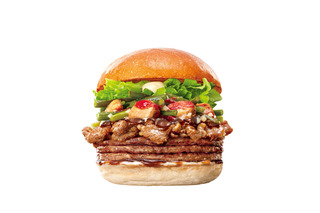 【肉の日】ボリューム満点のキングサイズ!ロッテリア、25日より「キング にんにく牛カルビバーガー」が5日間限定販売 画像