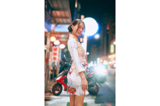 元SKE48・古畑奈和、3年半ぶりの写真を台湾で撮影!しなやかボディライン際だつチャイナドレス姿 画像