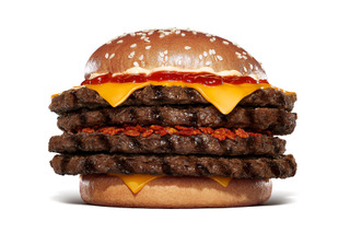 クセになる辛さの超大型バーガー!バーガーキング、「インフェルノ ザ・ワンパウンダー」登場 画像