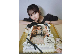 田中美久、24歳の誕生日を“みくりんケーキ”でお祝い!元HKT48・渡部愛加里も祝福 画像