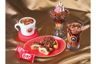 キットカットを丸ごと使用!サンマルクカフェ、“濃厚チョコ尽くし”パフェやチョコクロを11月6日販売開始 画像