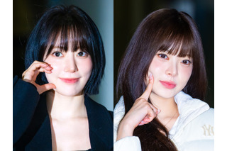 LE SSERAFIM・宮脇咲良＆ウンチェ、東京ドーム公演に向け笑顔で出国！“白×黒”空港ファッション披露【PHOTO】 画像