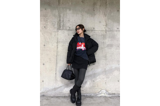 内田理央、珍しくミニスカ！オタT着こなす私服コーデ披露 画像