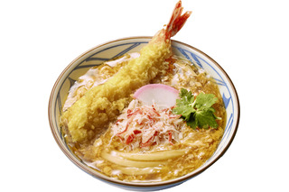 丸亀製麺、大海老天＆本ずわい蟹の濃厚な旨み！新年より「玉子あんかけうどん」を発売 画像