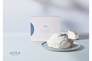 北海道産チーズケーキ「雪のようにやさしい」 aoka初の生菓子チーズケーキが大丸札幌に 画像