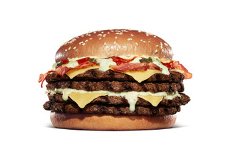 バーガーキング、ビーフパティ4枚を使用した“超大型チーズバーガー”の食べ放題イベントを開催！27日から1週間実施 画像