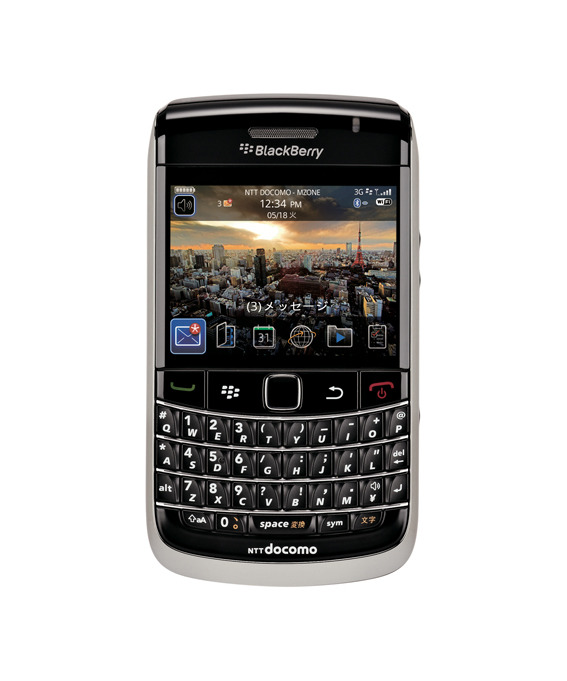 ドコモ、BlackBerryの最新機種「BlackBerry Bold 9700」を30日に発売 