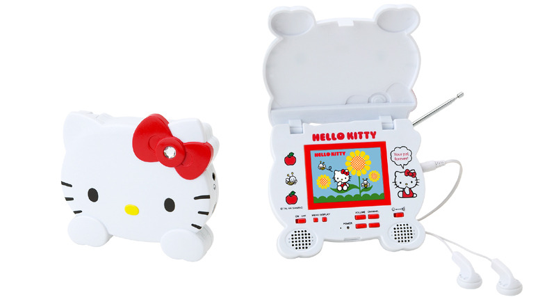 Hello Kittyフェイス型ワンセグテレビ-