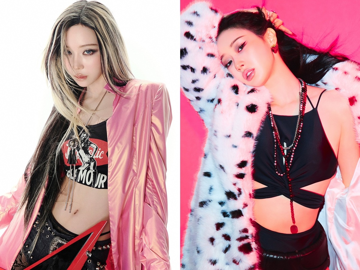 網タイツにミニ丈パンツ…aespa・ウィンター＆ジゼル、新AL