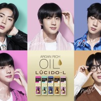 BTS・JIN、「アルガンリッチオイルシリーズ」新CMに出演！変幻自在の魅力＆投げキッス披露