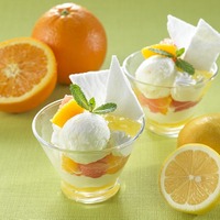 柑橘のパフェ パヴロヴァ風