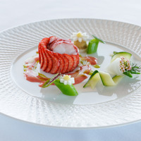 オマール海老と奈乃華(シェフ浦部のスペシャリテ1)