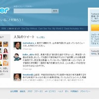日本でもすでに新デザインが有効になっている（Internet Explorer 8での表示）
