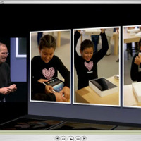 iPadを紹介するスティーブ・ジョブズ氏（イベントの基調講演映像より）