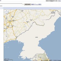 真っ白な状態の北朝鮮地図